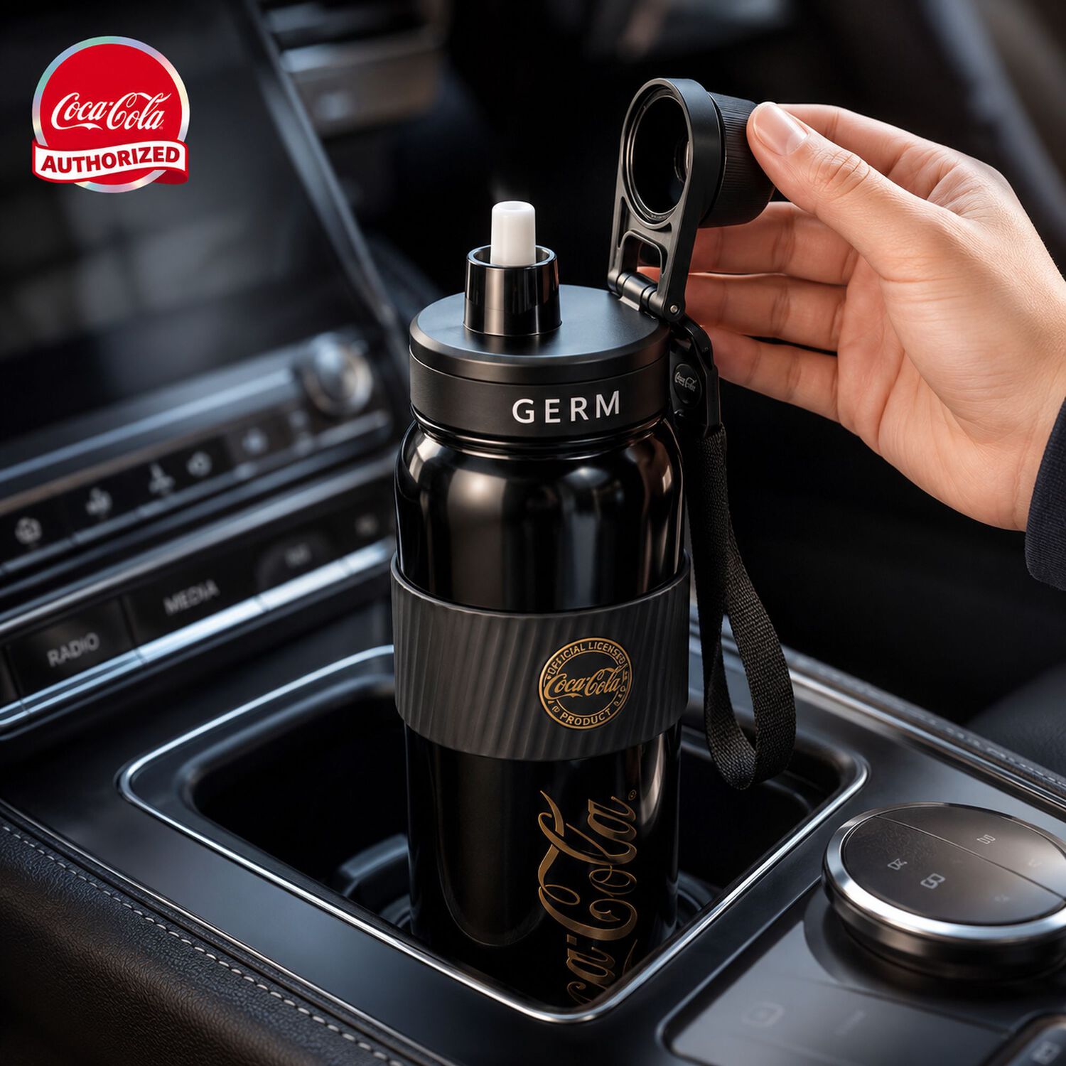Termo Inoxidable Germ Coca-cola 580ml Black Edition image number 8.0