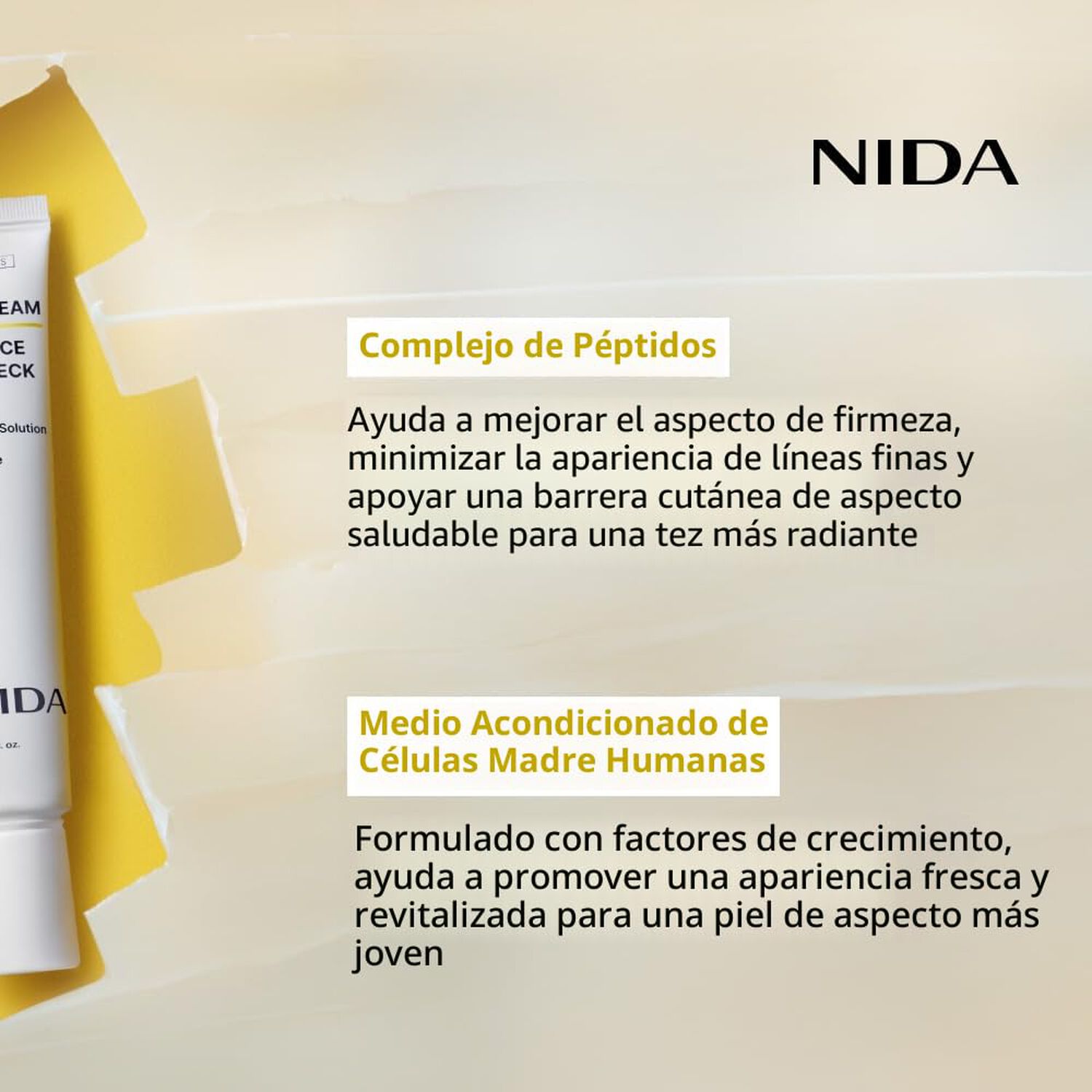 Revive Eye Cream For Face And Neck (nida) -40ml Crema Antiedad Para Contorno De Ojos, Rostro Y Cuello image number 3.0