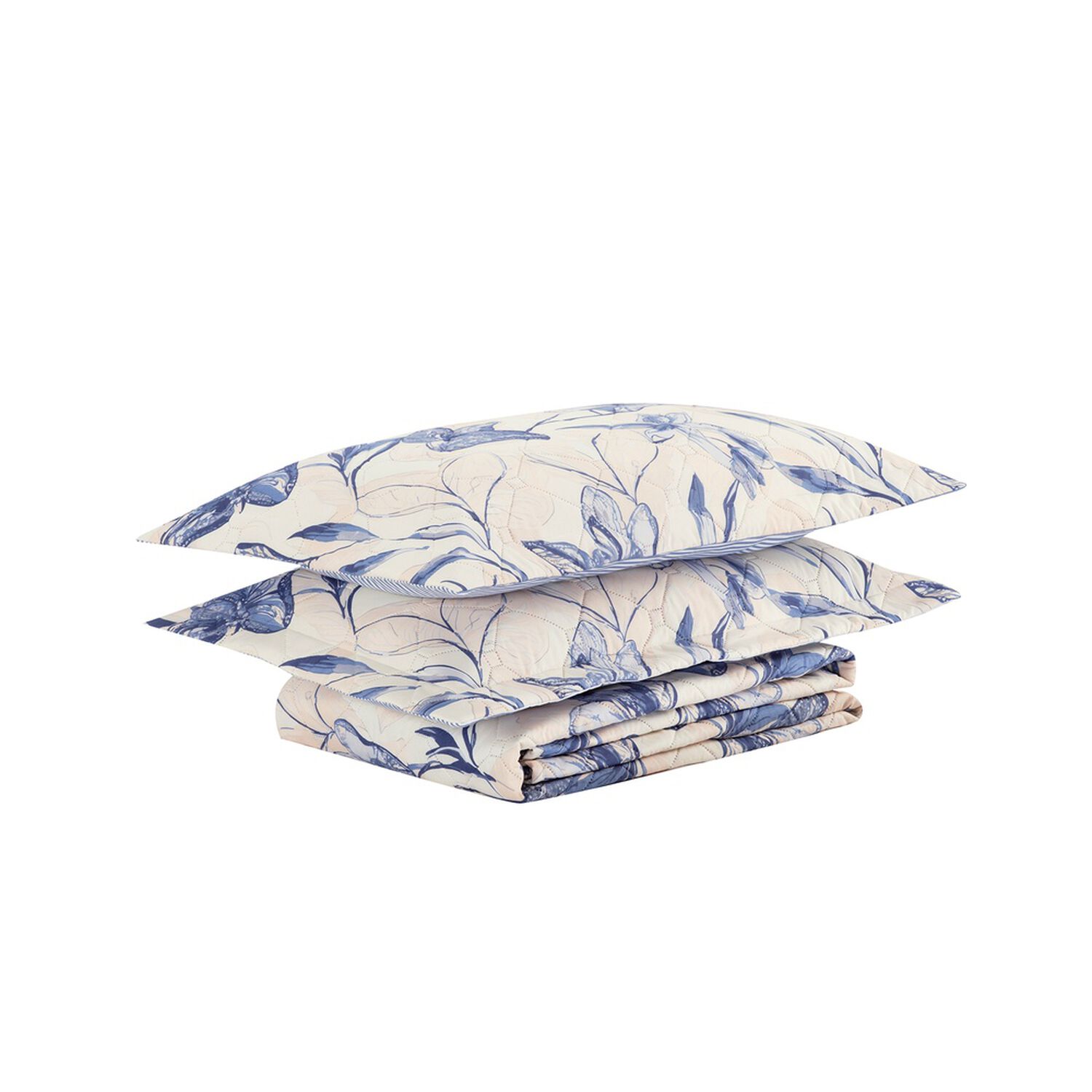 Quilt Andes Printed Rayas Azul King image number 2.0