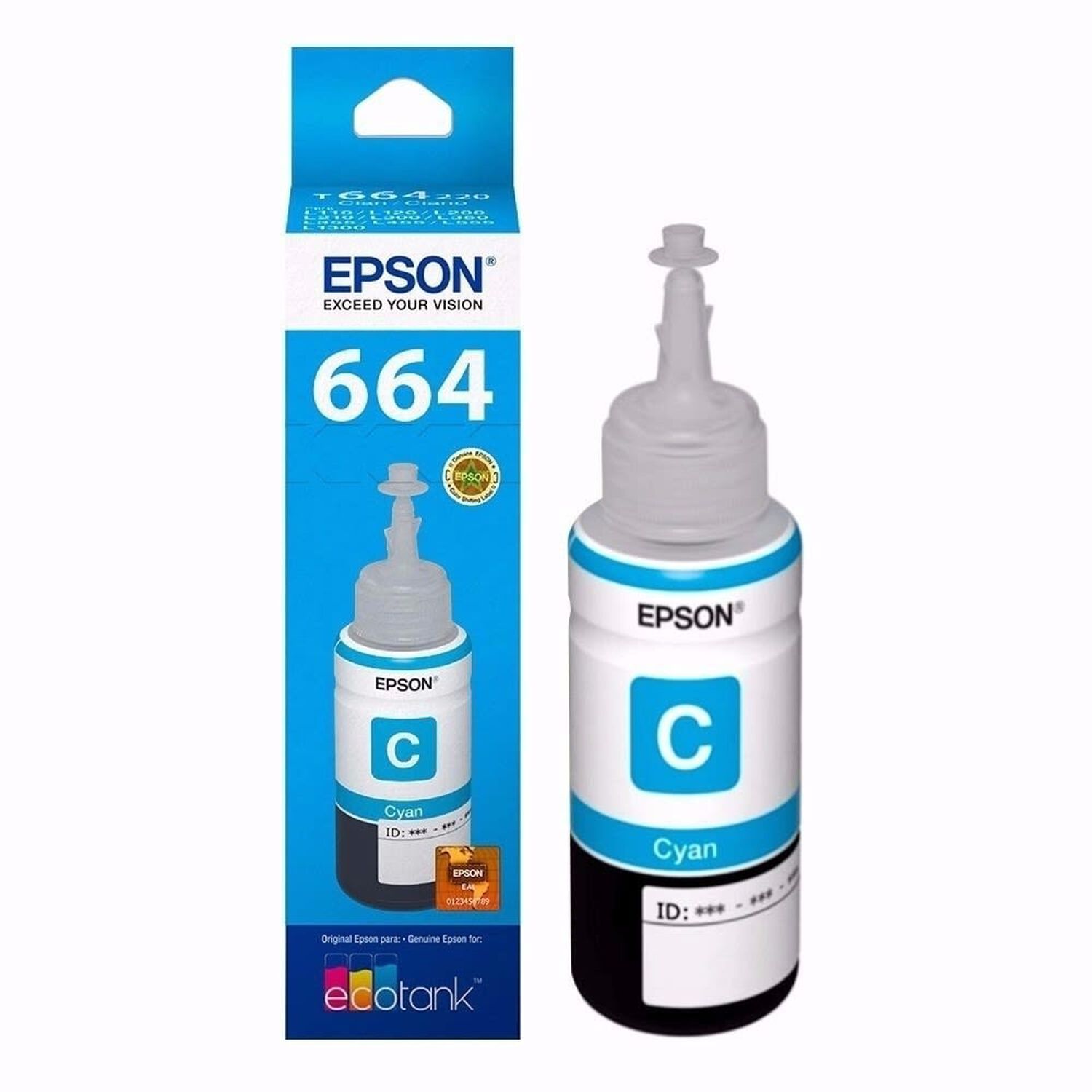 Tinta Epson 664 Original Cyan 70ml Premium Edition image number 1.0
