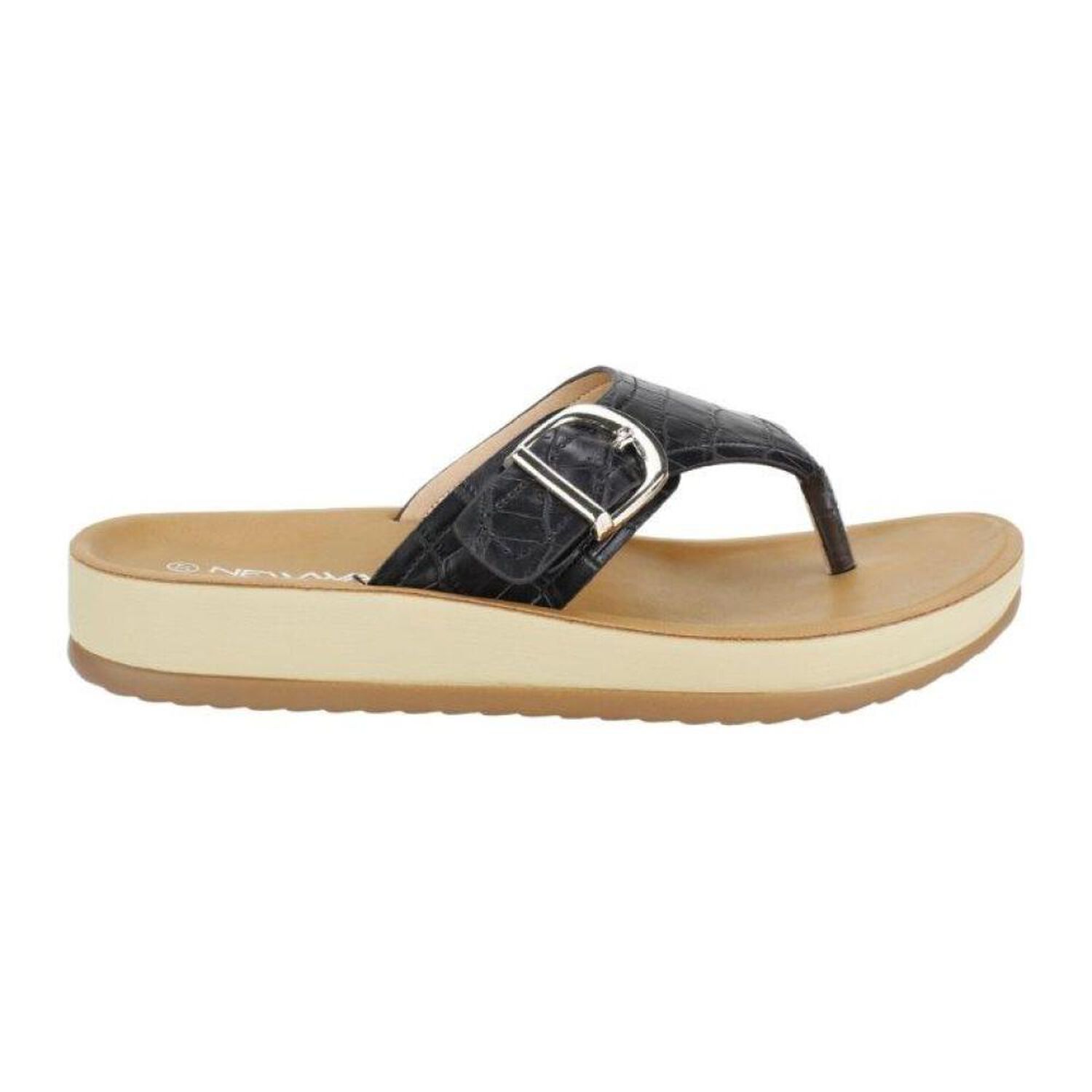 Sandalia Mujer New Walk Negro image number 1.0