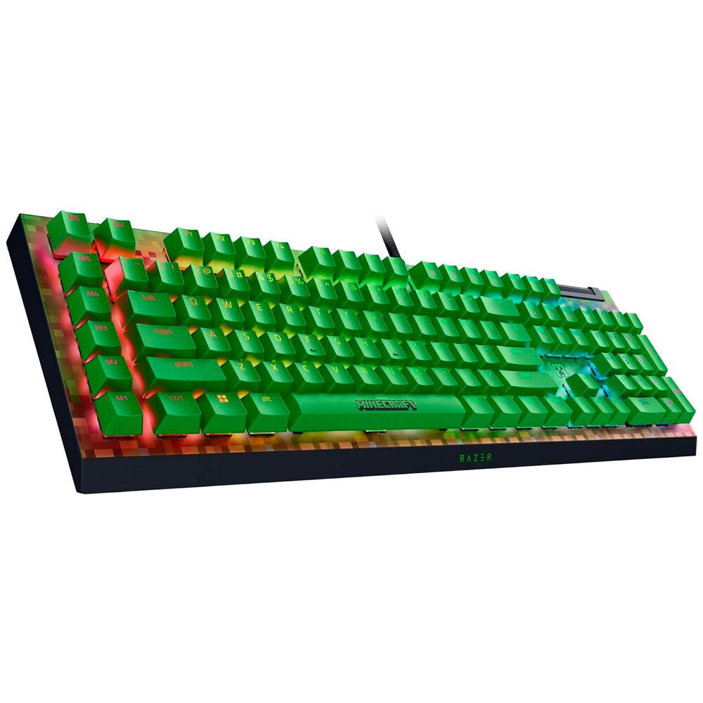 Teclado Gamer Razer Blackwidow V4 X Minecraft Edition Green image number 3.0