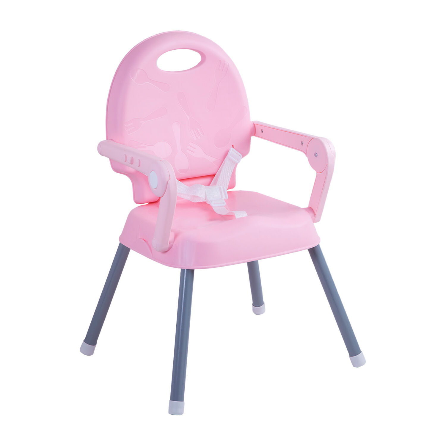 Silla De Comer Plegable Portatil Bebe Ni&ntilde;o Fold Rosa image number 2.0