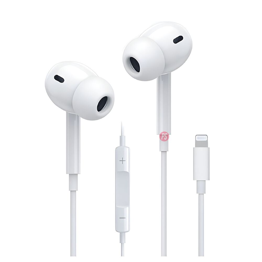 Audifonos Compatible Conector Lightning Iphone Blanco - Ps image number 1.0