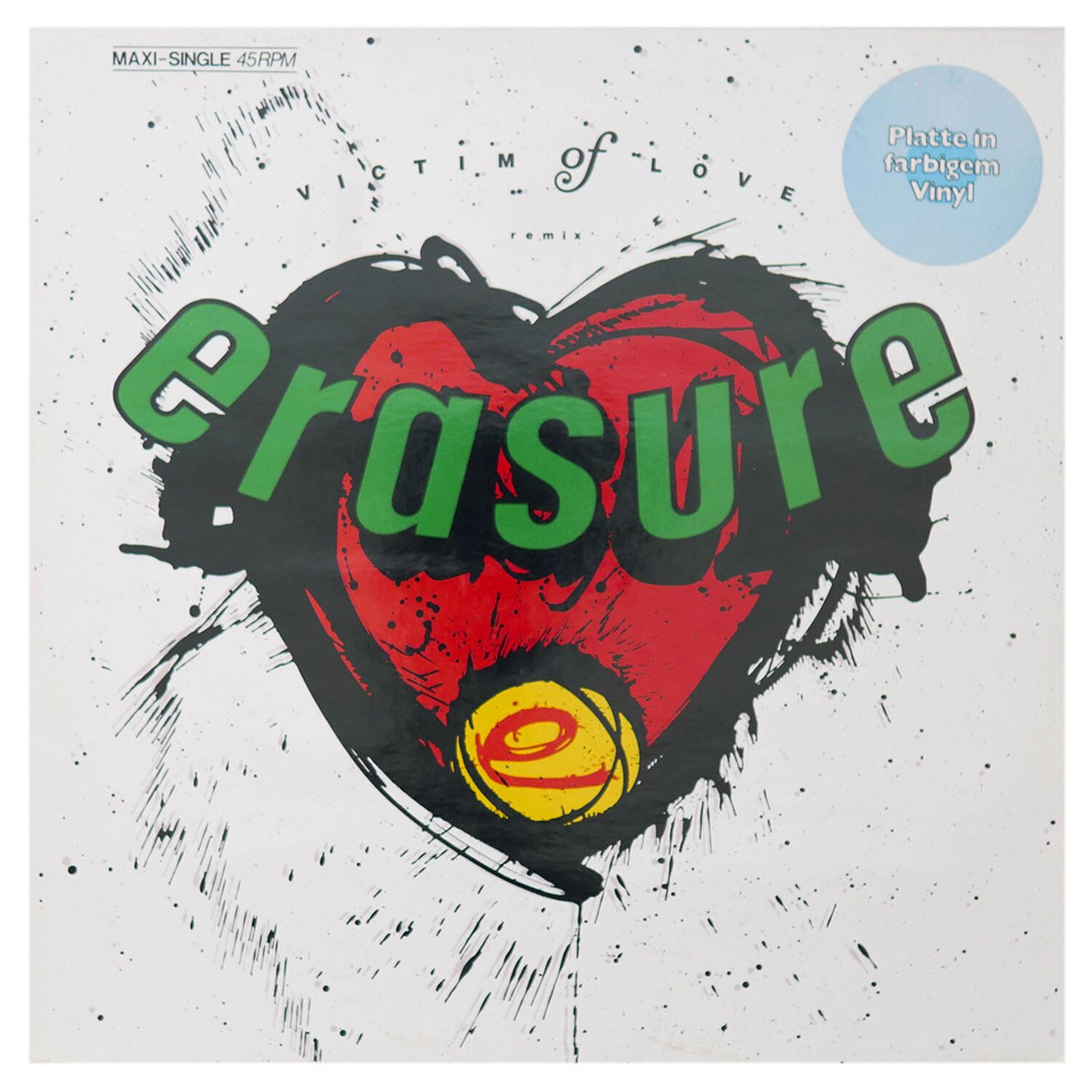 Erasure - Victims Of Love (yellow Vinyl) | 12" Maxi Single Usado image number 0.0