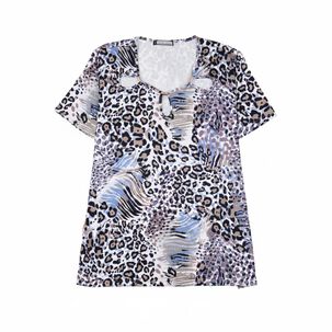 Polera Manga Corta Cuello Redondo Mujer Lesage