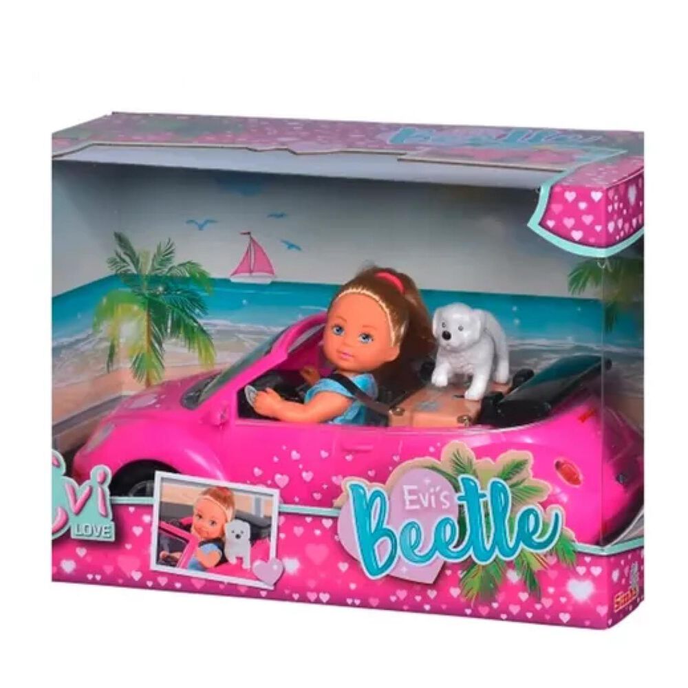 Juguete Figura Evi Con Mascota Y Auto Paseo Infantil image number 3.0