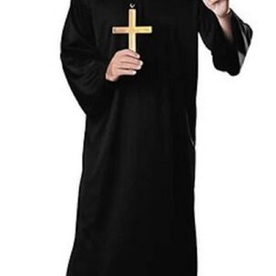 Disfraz Adulto Sacerdote Traje Obispo Cruz Cd 0720