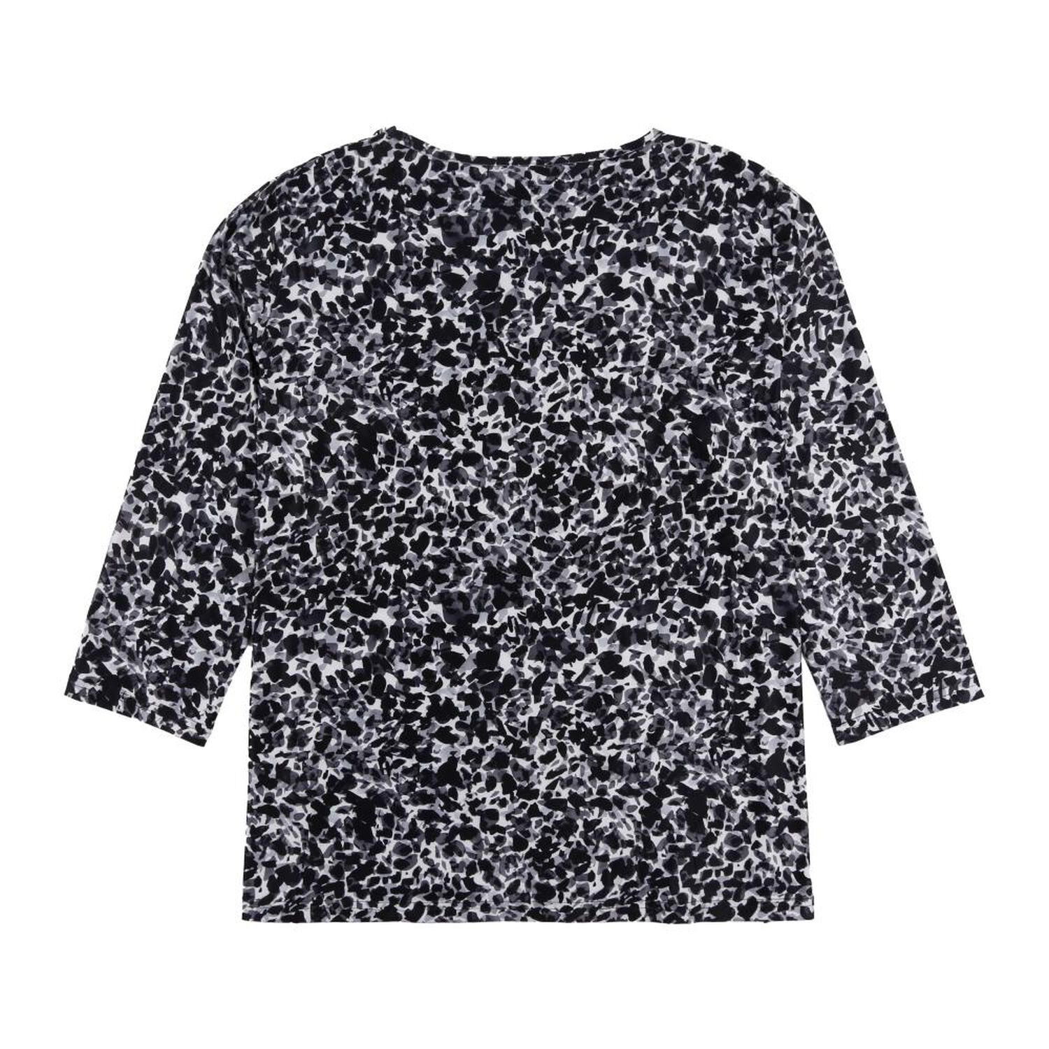Polera Full Print Manga Larga Cuello Redondo Mujer Lesage image number 1.0