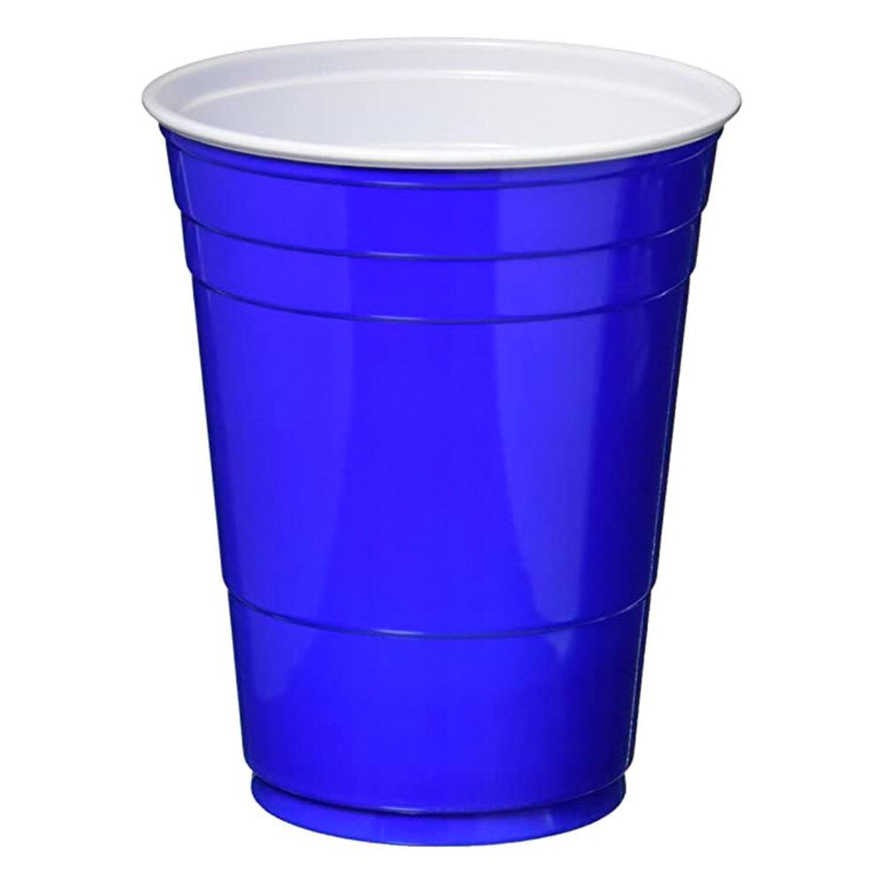 Vaso Bicolor 500 Cc Azul 10 Piezas Big Party image number 0.0
