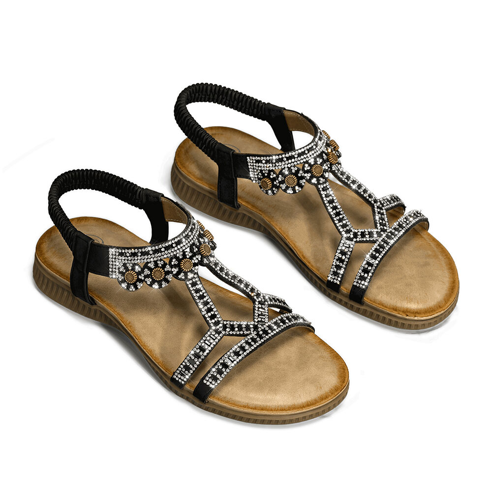 Sandalia Plana Comfort Pedrer&iacute;a Mujer Weide Js77 image number 5.0