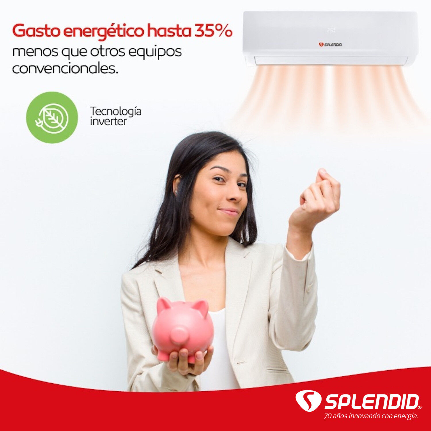 Aire Acondicionado Split 9000 Btu Inverter Modo Calefacci&oacute;n image number 2.0