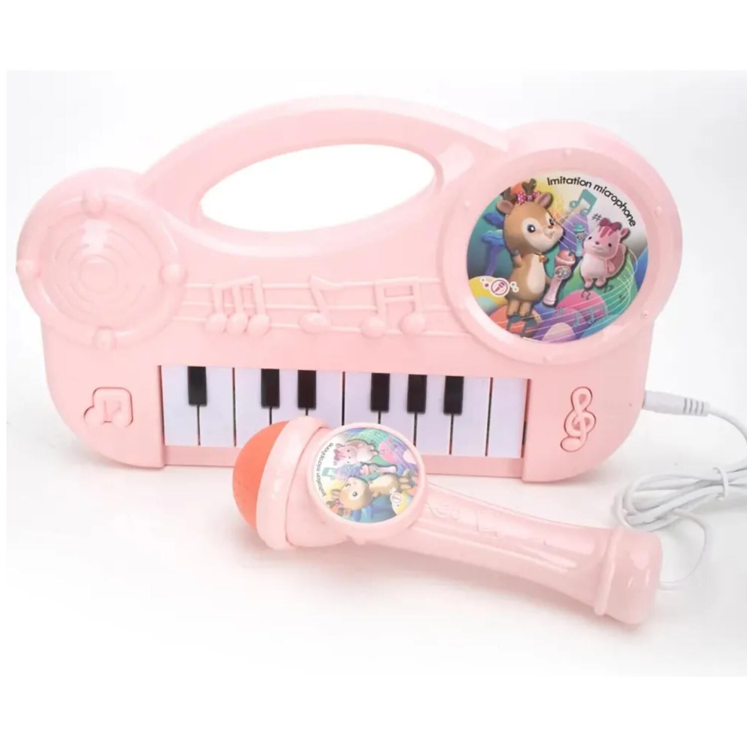 Juguete Piano Teclado Musical Con 16 Teclas Sonidos Rosado image number 1.0
