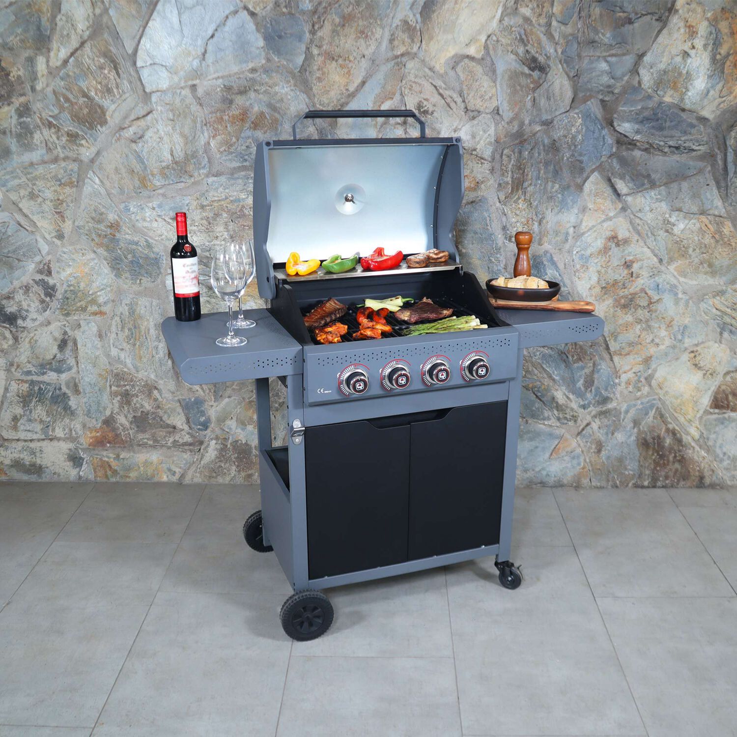 Parrilla A Gas Dark Hawk 4 Quemadores Bbq Grill image number 8.0