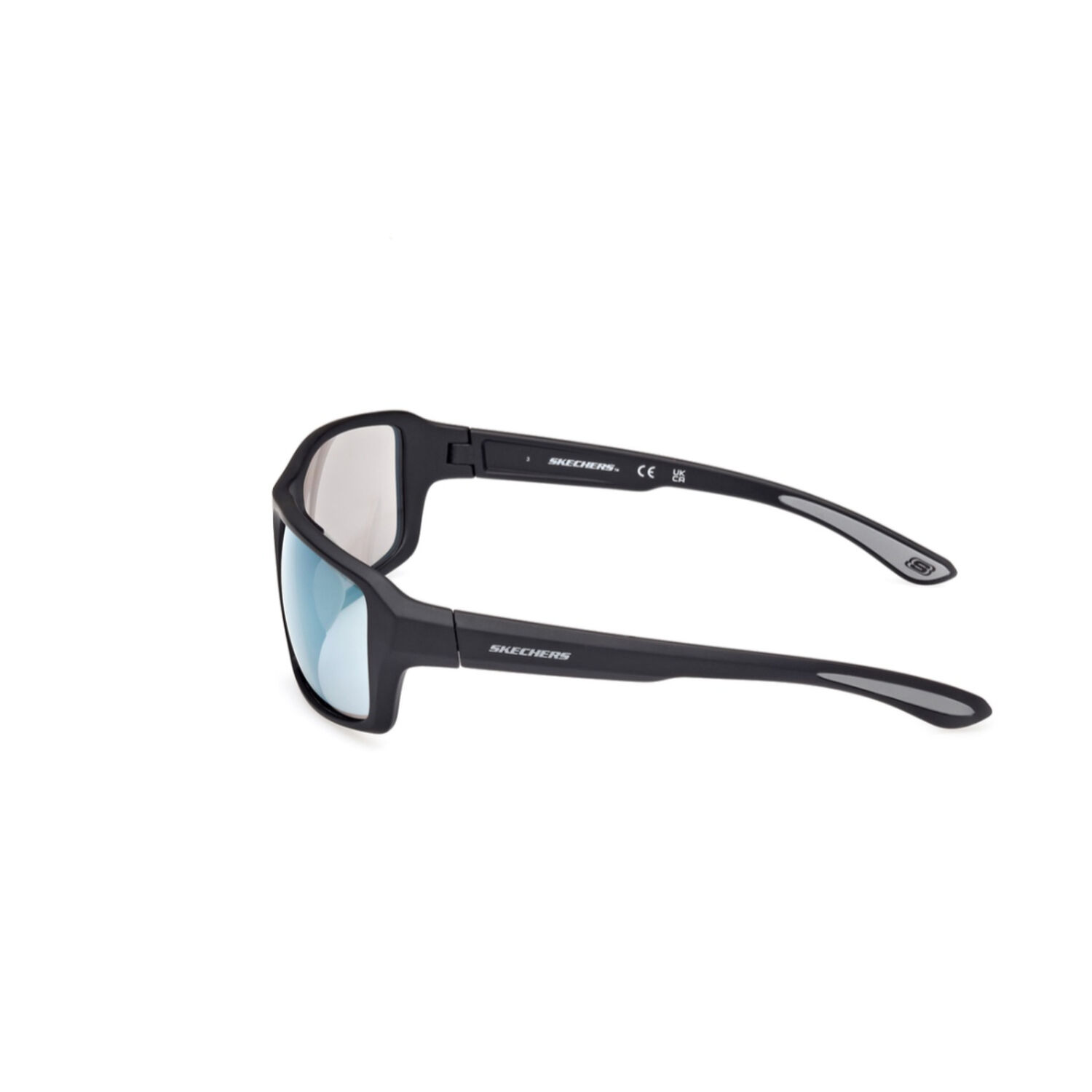 Lentes De Sol Negro Mate Espejados Skechers image number 2.0