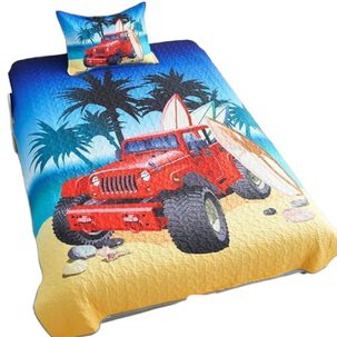 Cobertor De Verano 15 Plazas Quilt + 1 Funda Cubrecama 180x230cm
