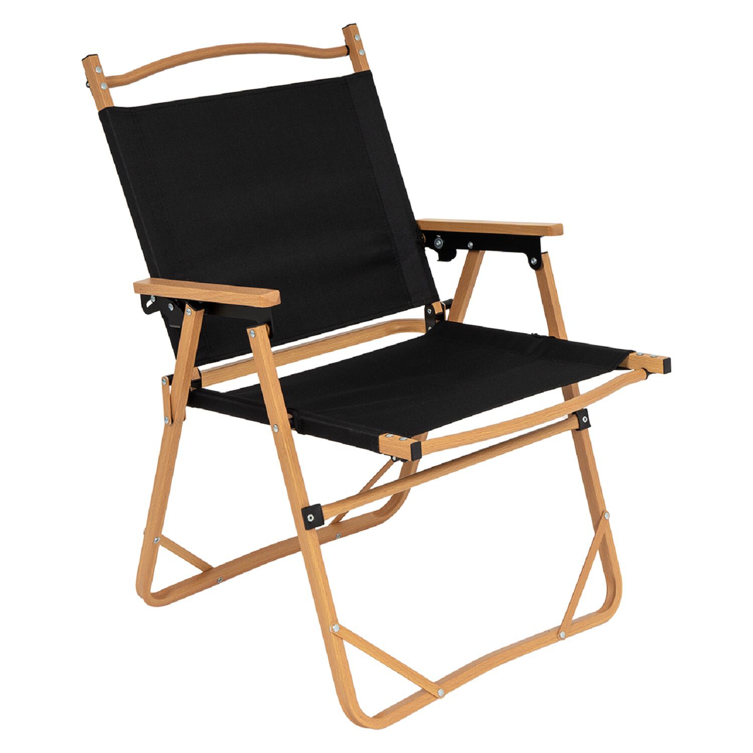 Silla Plegable Camping Reclinable Colb&uacute;n - Negro image number 0.0