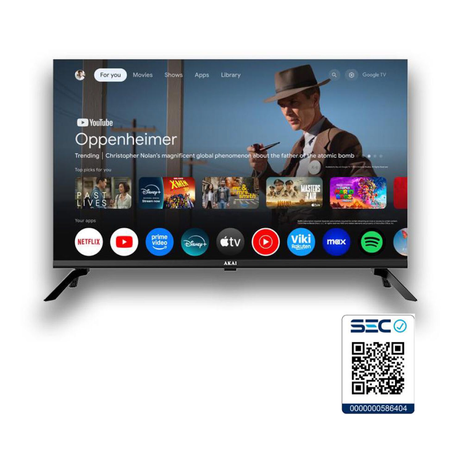 Led 32" Akai Google TV 5.0&nbsp; / HD / Smart TV image number 4.0