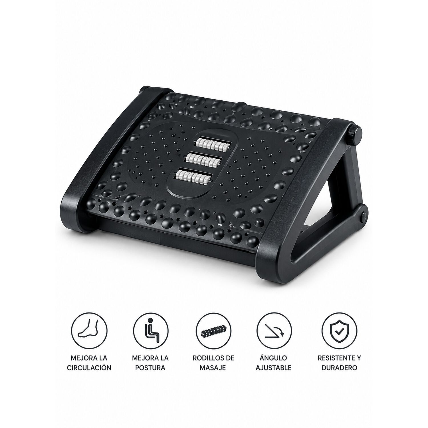 Reposapi&eacute;s Ergon&oacute;mico Ajustable Con Rodillos De Masaje image number 1.0
