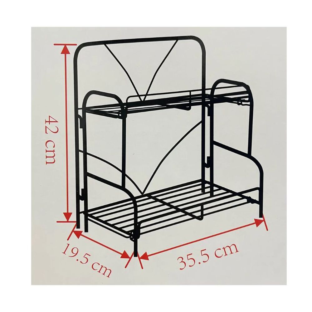 Especiero Met&aacute;lico Multiuso 2 Estantes image number 1.0