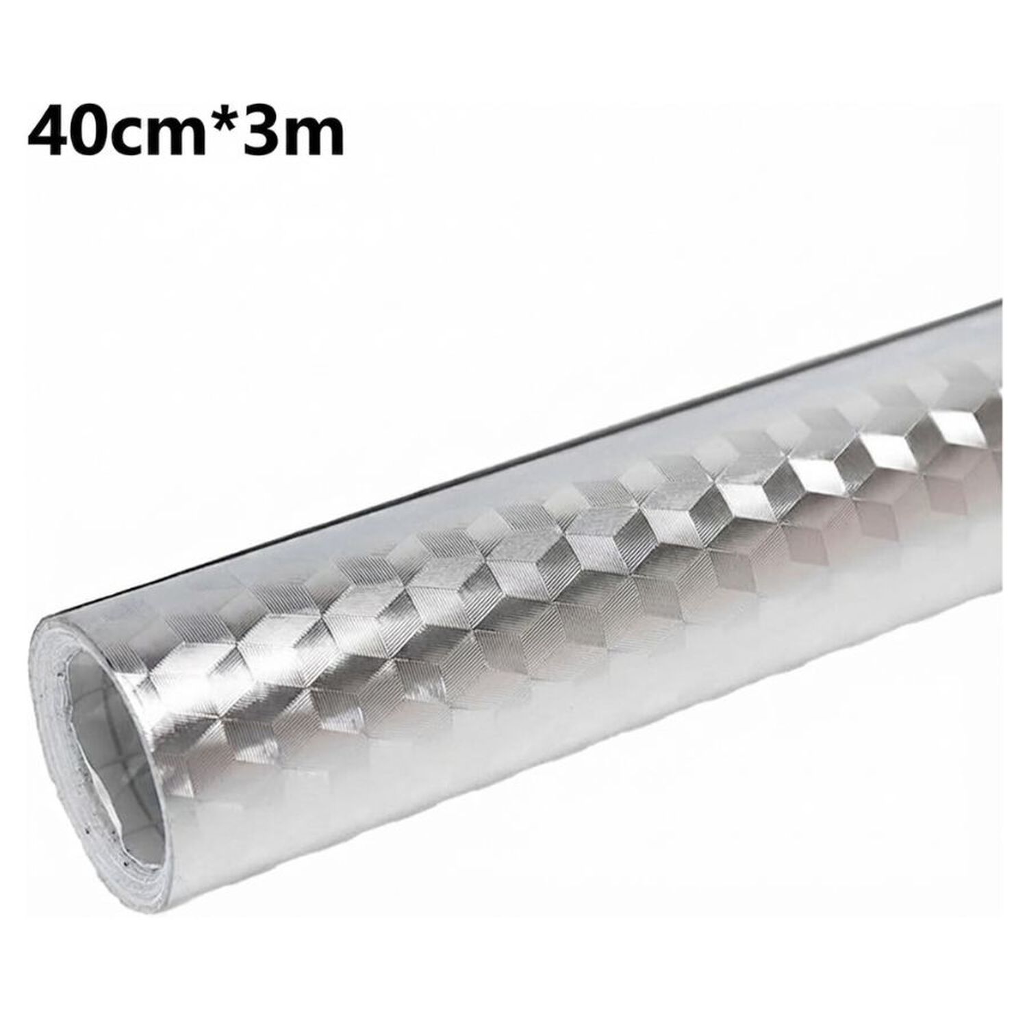 Pack 2 Papel Aluminio Autoadhesivo Antigrasa Para Cocina Impermeable Plateado 0.4x3m image number 3.0