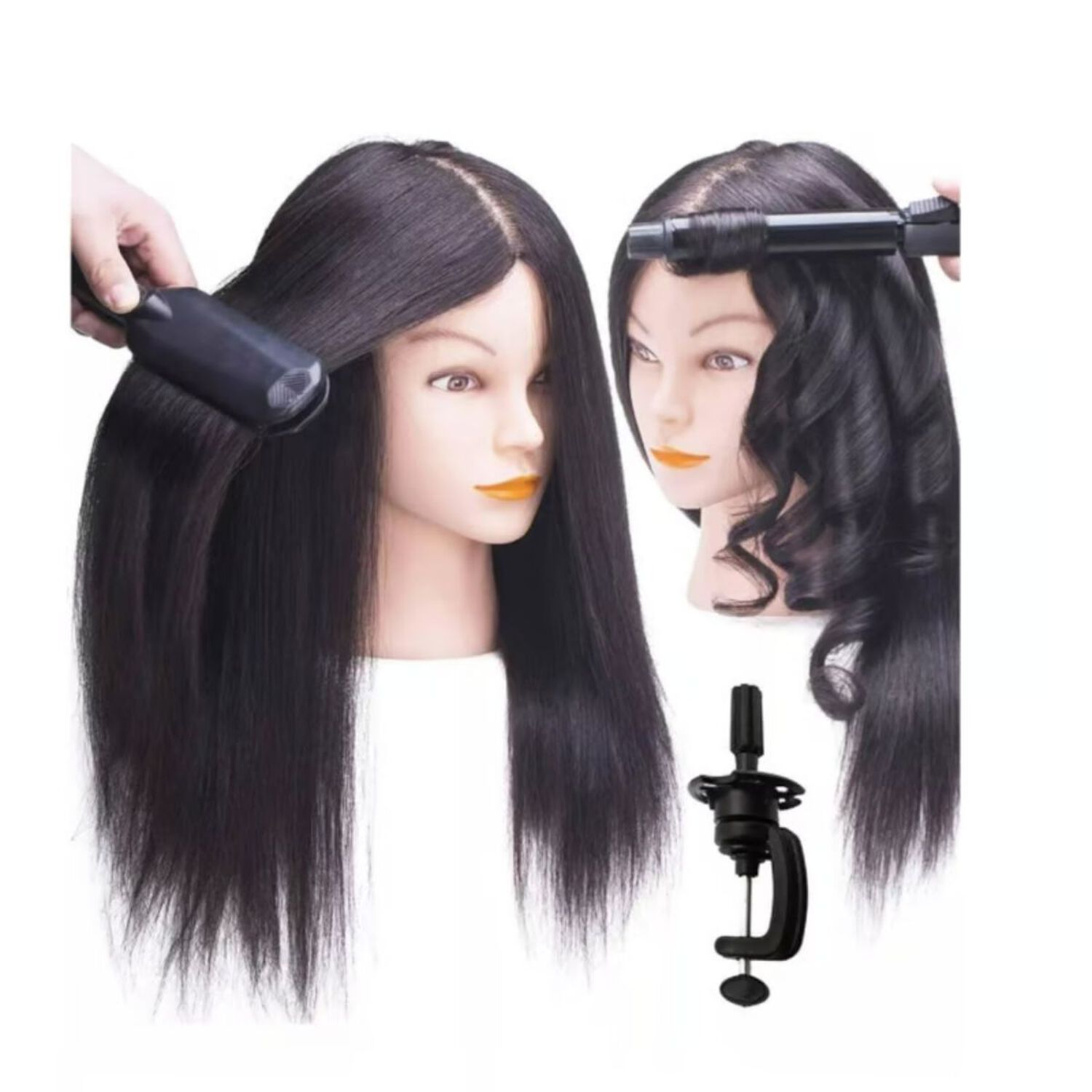 Cabeza T&eacute;cnica Cabello 100% Natural image number 1.0