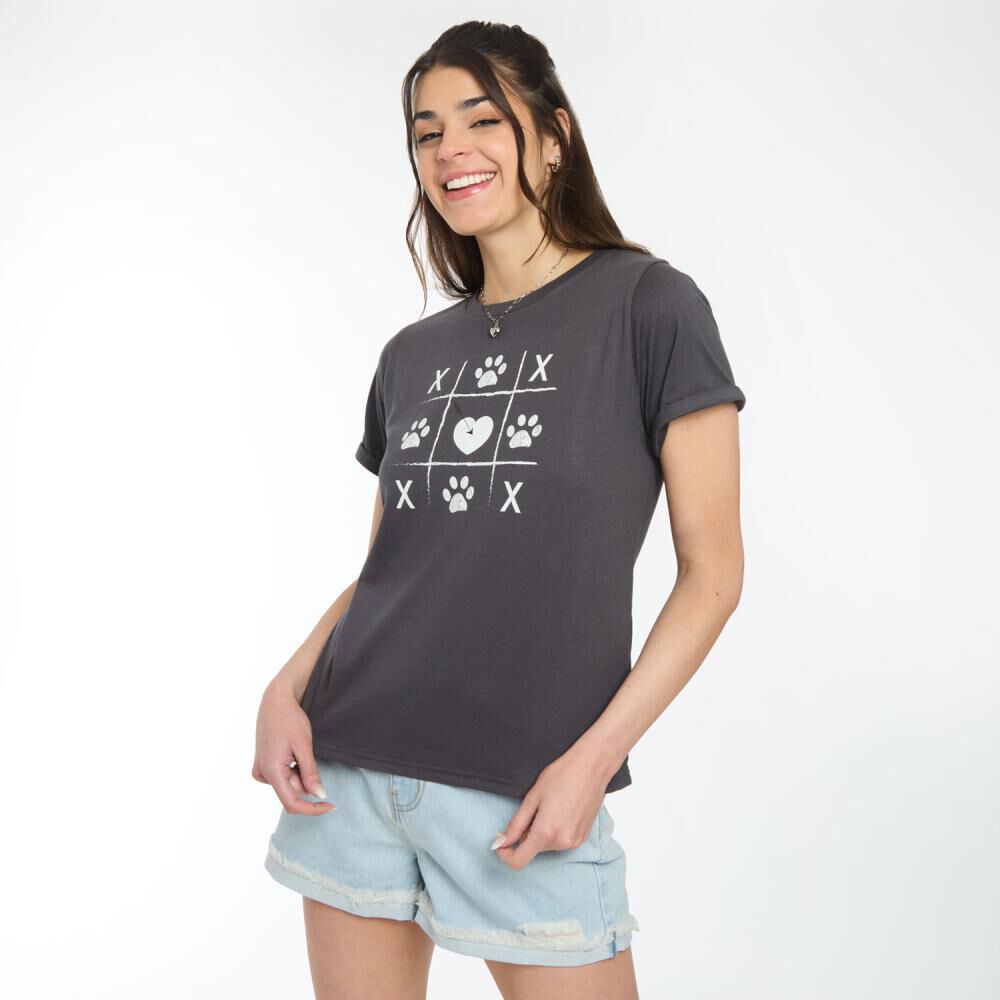 Polera Estampada Animal Lover Manga Corta Cuello Redondo Mujer Freedom image number 2.0