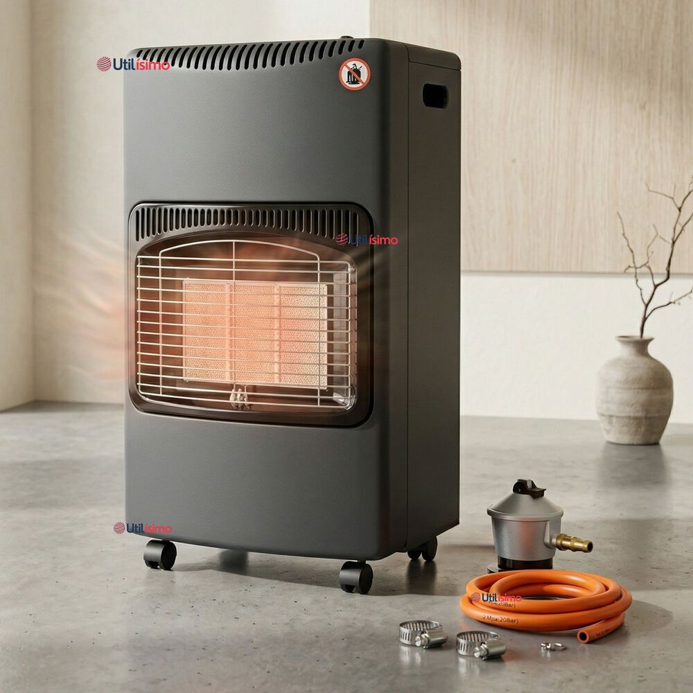 Calefactor A Gas Licuado 5kg A 15kg Plegable Interior Exterior Con Accesorios image number 0.0