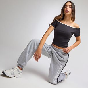 Polera Crop Manga Corta Con Hombros Descubiertos Cuello Redondo Mujer Freedom