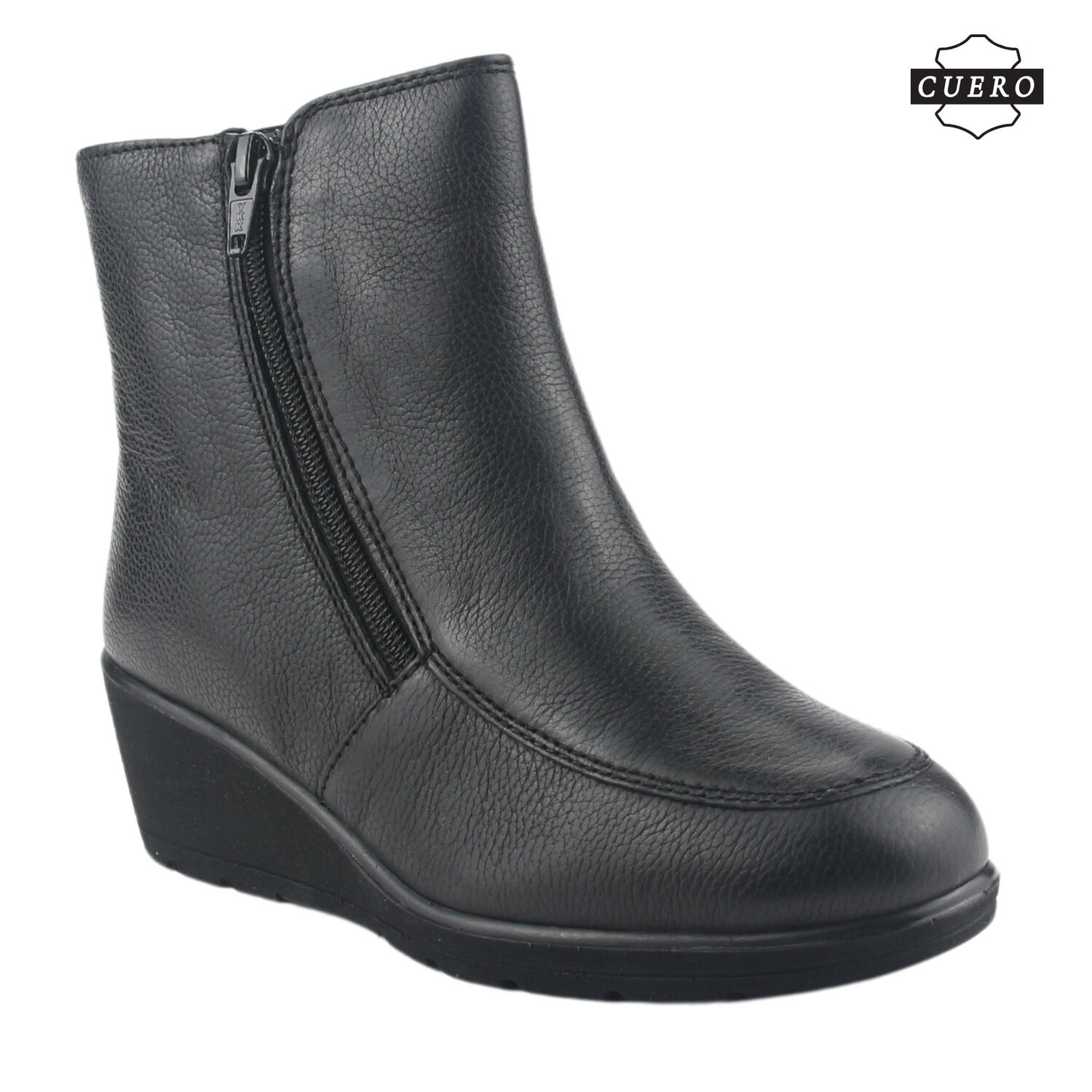 Botin De Cuero Chalada Mujer Maqui-1 Negro Casual image number 3.0