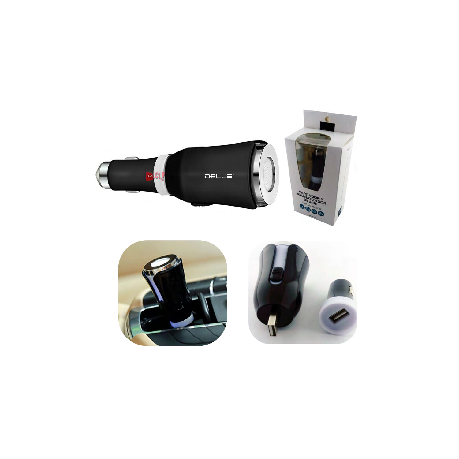 Purificador De Aire Para Auto Conexi&oacute;n Usb O Encendedor - Ps image number 1.0