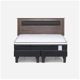 Cama Europea Rosen New Style / 2 Plazas / Base Dividida + Respaldo