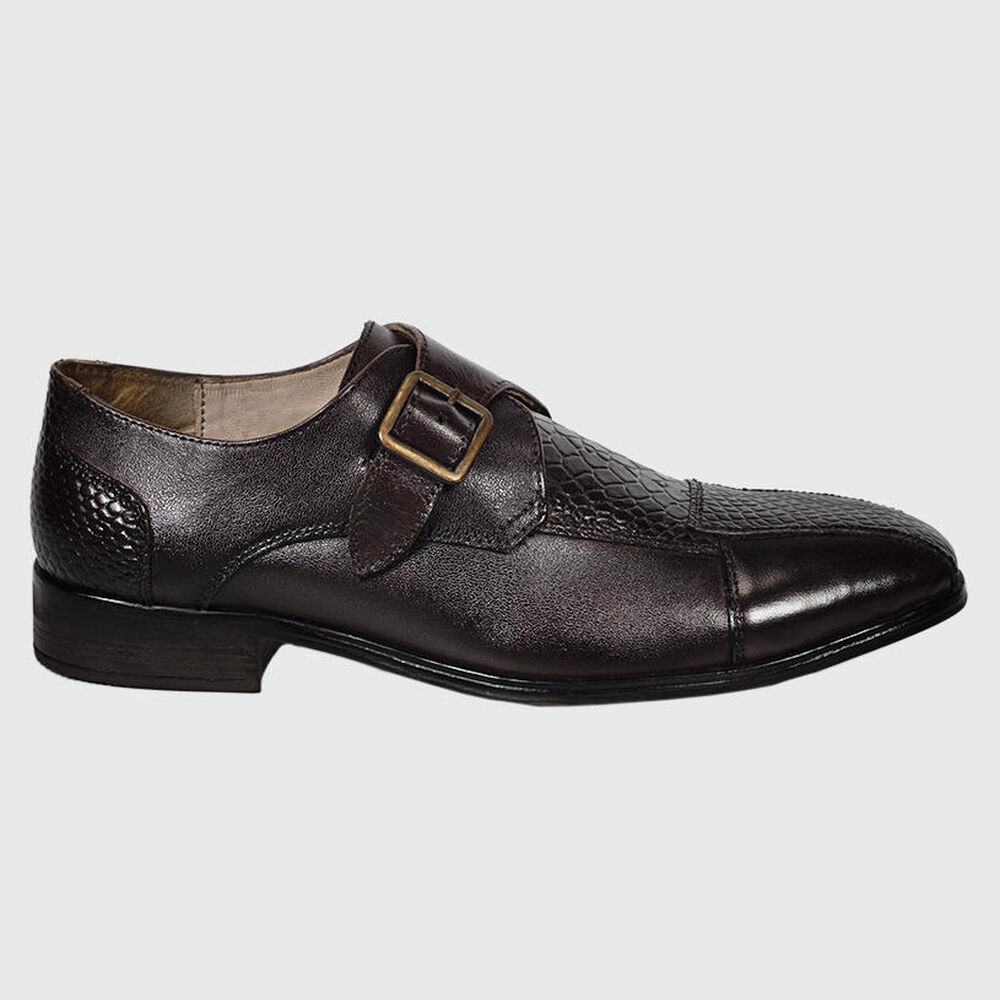 Zapato Cuero Verona Café Oscuro image number 2.0