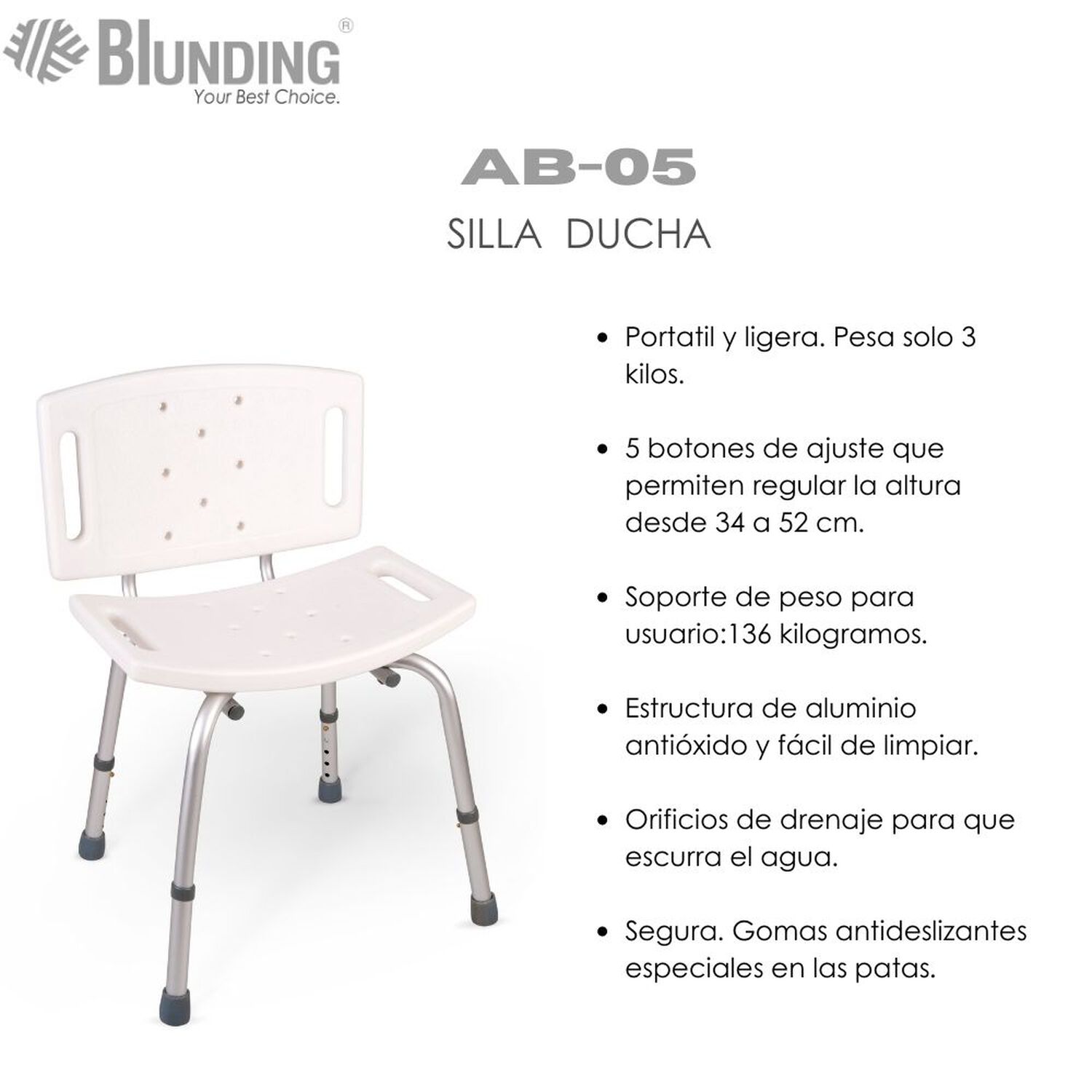 Silla De Ducha Para Ba&ntilde;o-blunding image number 1.0