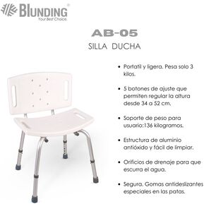 Silla De Ducha Para Ba&ntilde;o-blunding