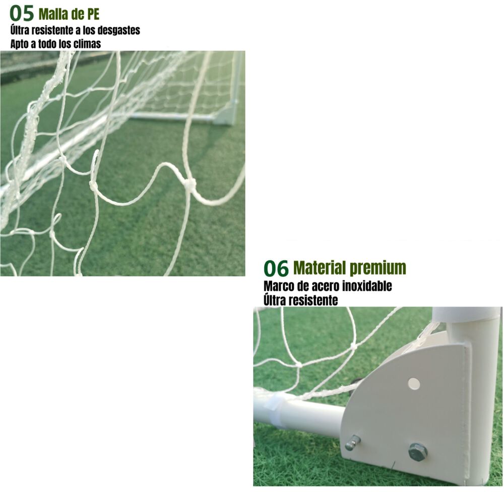 Arco De Fútbol 183x91cm Con Bolso De Transporte Lubabycas image number 7.0