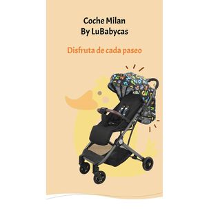 Coche De Paseo Tipo Maleta 0-3 A&ntilde;os Milan Gris By Lubabycas