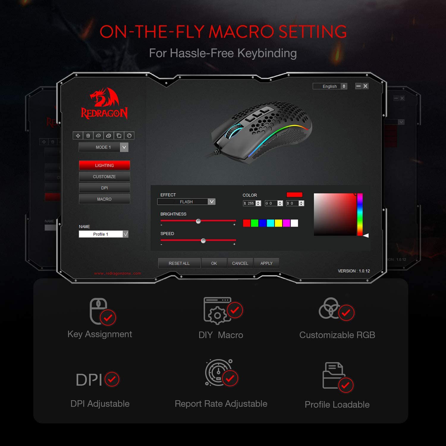 Mouse Gamer Redragon Gamer Storm Elite Gaming 16.000 Dpi image number 12.0