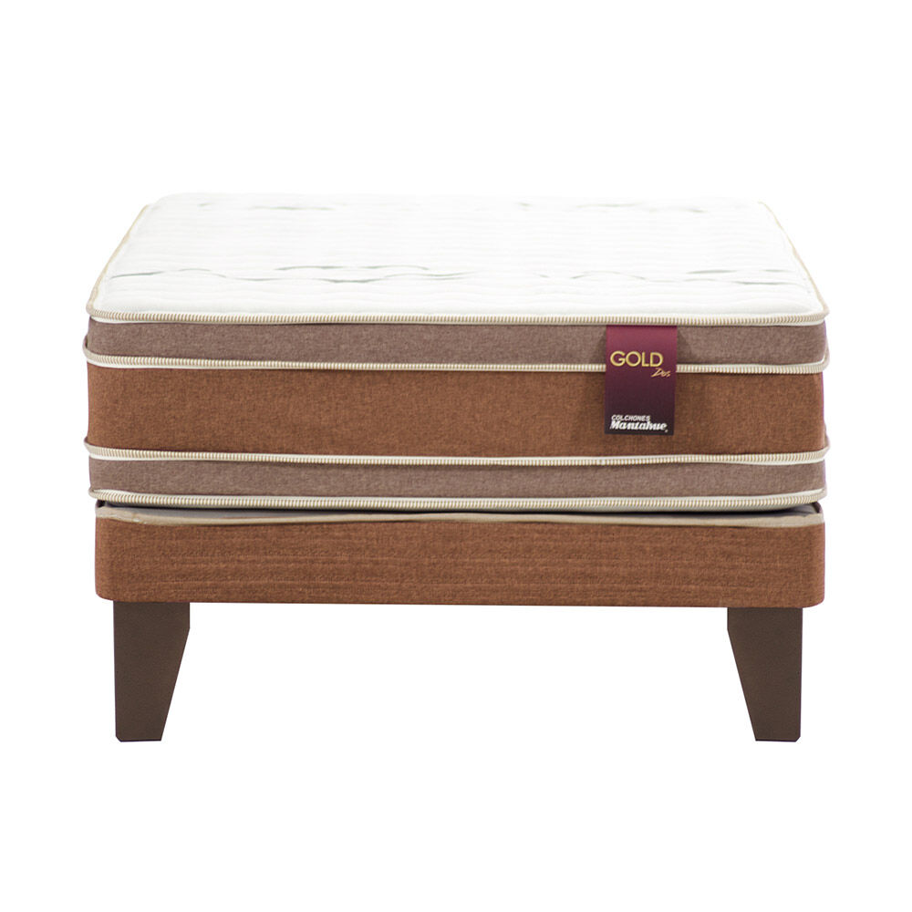 Cama Europea Mantahue Gold Dos / 1.5 Plazas / Base Normal image number 1.0