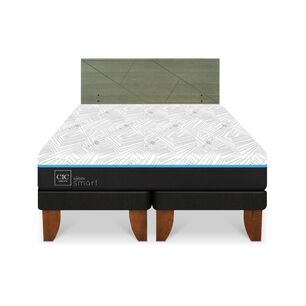 Cama Europea Cic Green Infinity / King / Base Dividida + Respaldo