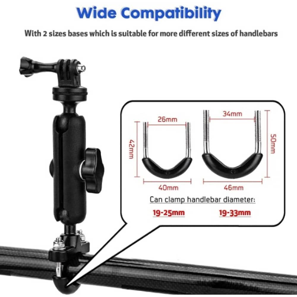 Soporte De Bicicleta/motocicleta Para Gopro C&aacute;mara image number 2.0