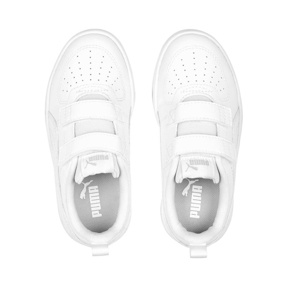 Zapatilla Escolar Unisex Puma Rickie V Ps Blanco image number 3.0
