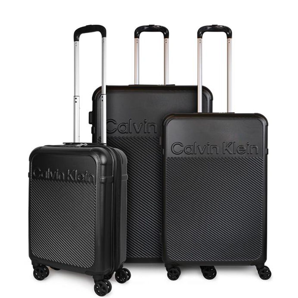Set 3 Maletas Expression Cabina+mediana+grande Negra Calvin Klein image number 0.0