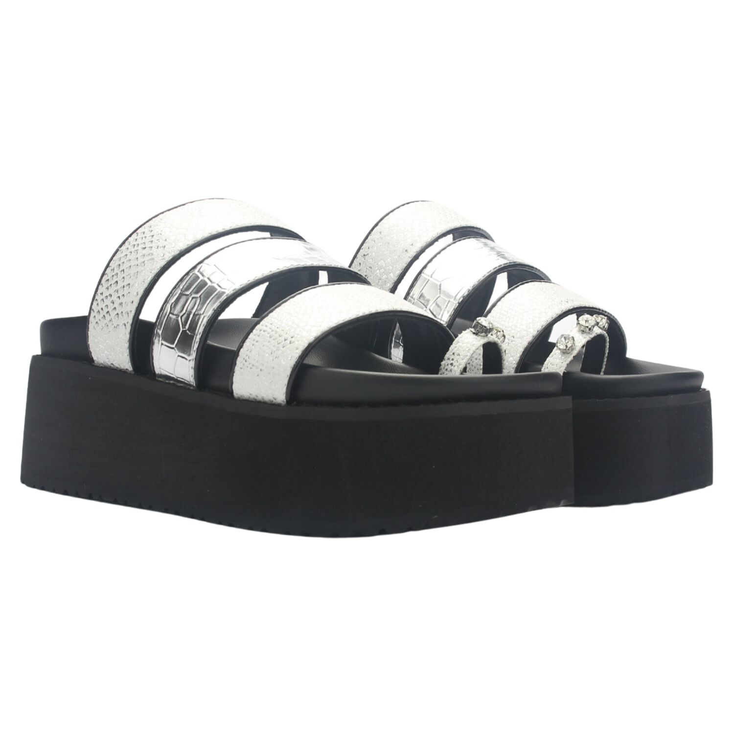 Sandalia Mujer Chalada Viru-21 Plateado Casual image number 6.0