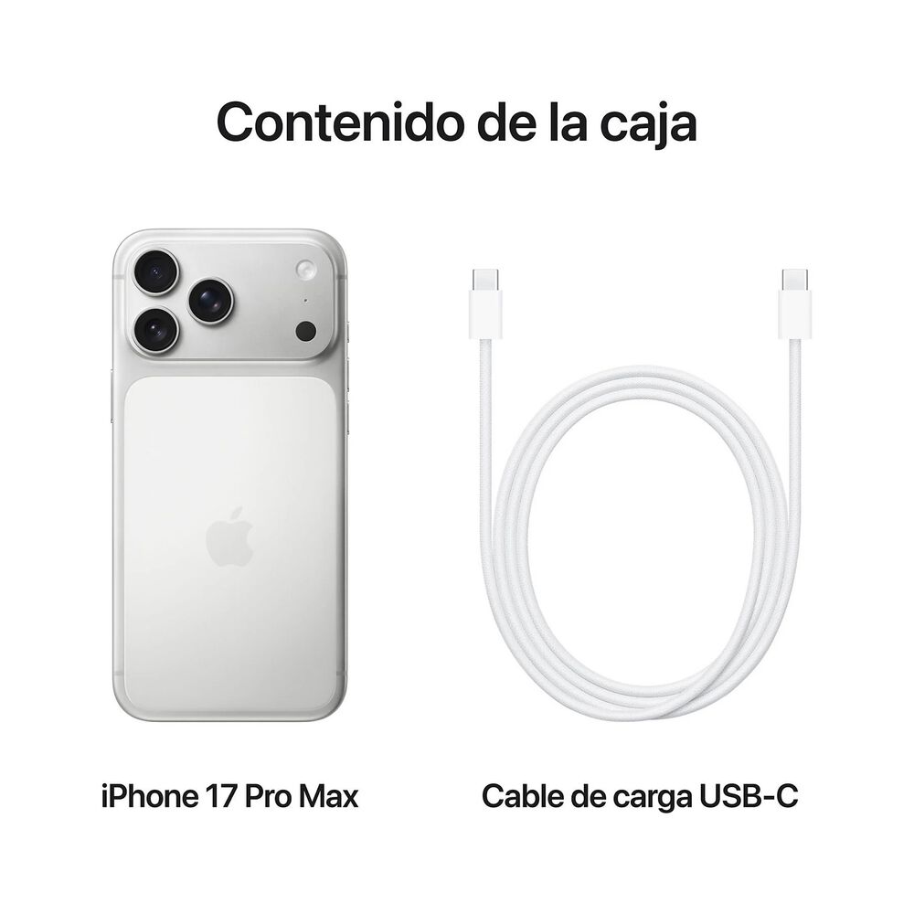 Apple Iphone 17 Pro Max 5g 256 Gb Plata Esim image number 3.0