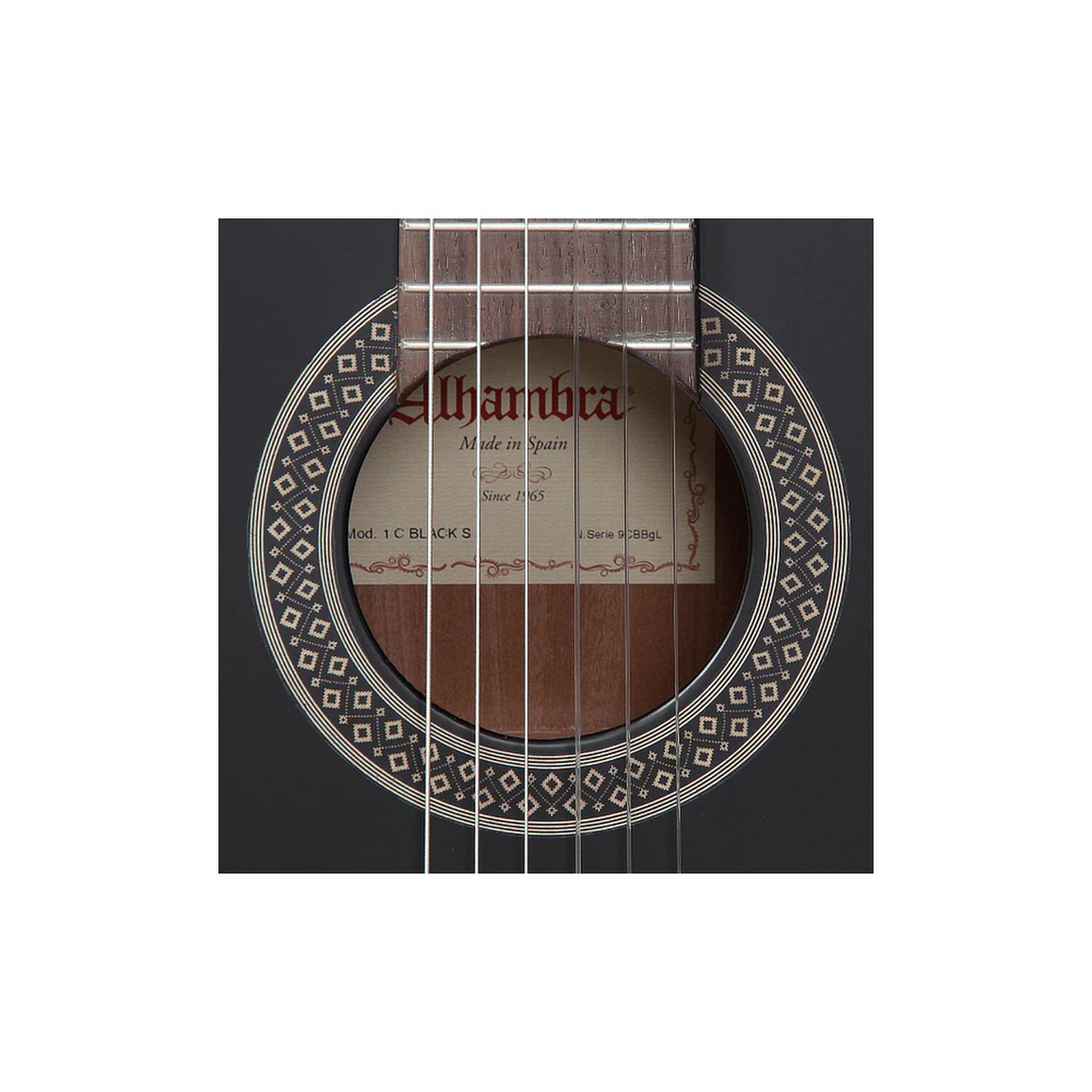 Guitarra Cl&aacute;sica 1c Black Satin + Funda 4/4 10 Mm Alhambra image number 4.0