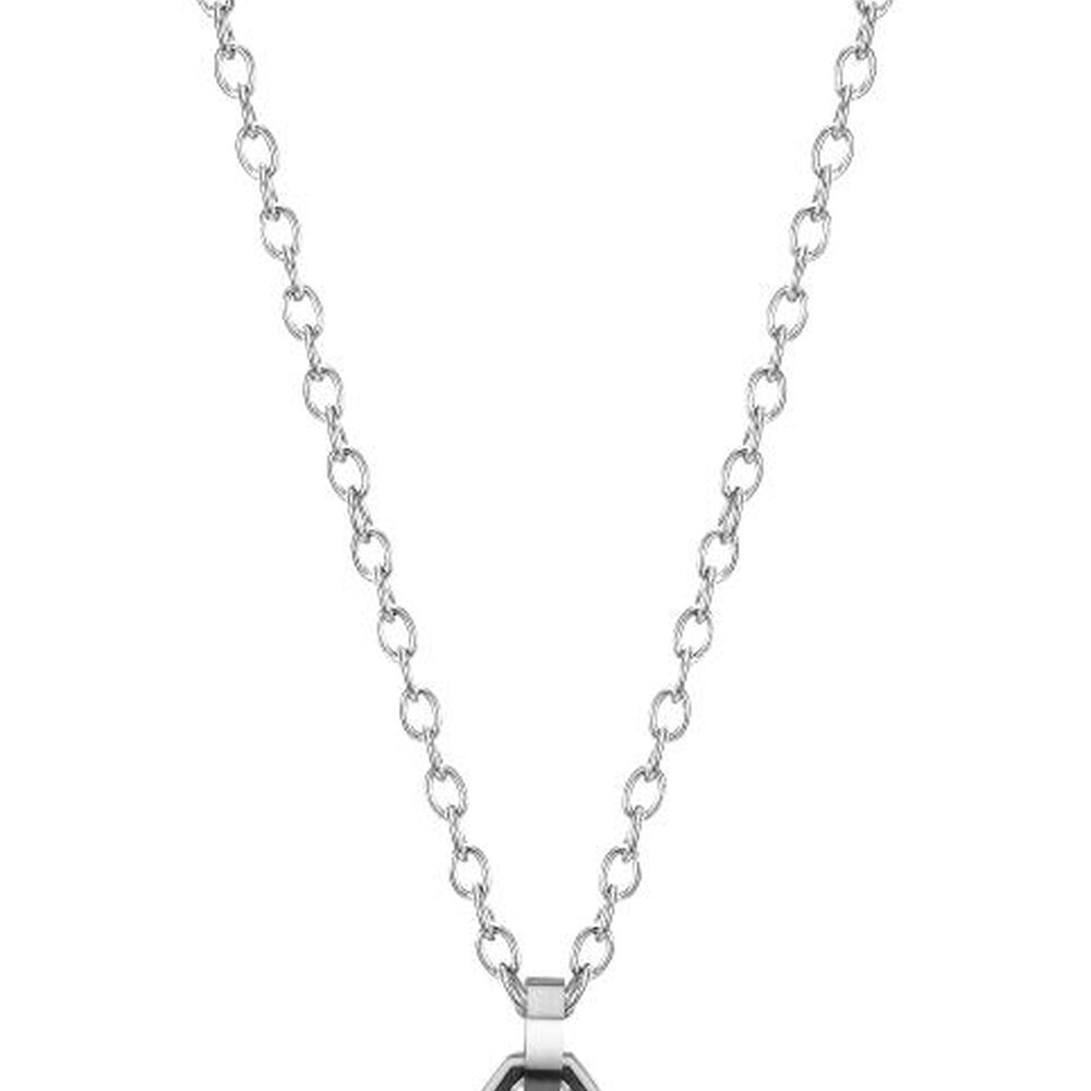 Cadena De Hombre Cat J001n00112 Plateado-negro image number 0.0