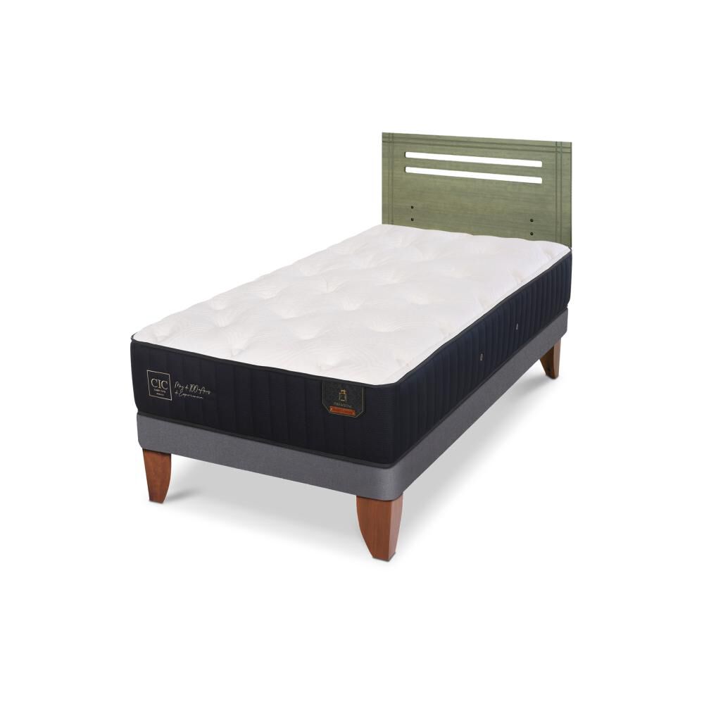 Cama Europea Cic Linea Premium / 1.5 Plazas / Base Normal + Respaldo image number 5.0