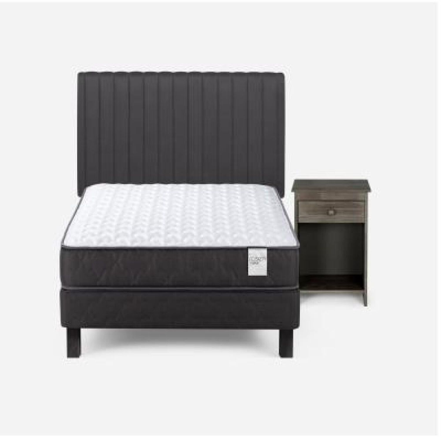 Cama Europea Rosen Wave / 1 Plaza / Base Normal + Set De Maderas image number 6.0