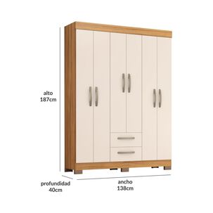 Clóset Casaideal Italia / 6 Puertas / 2 Cajones